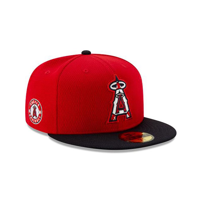 MLB Los Angeles Angels 2021 Spring Training 59Fifty Fitted (ADJ3018) - Red New Era Caps